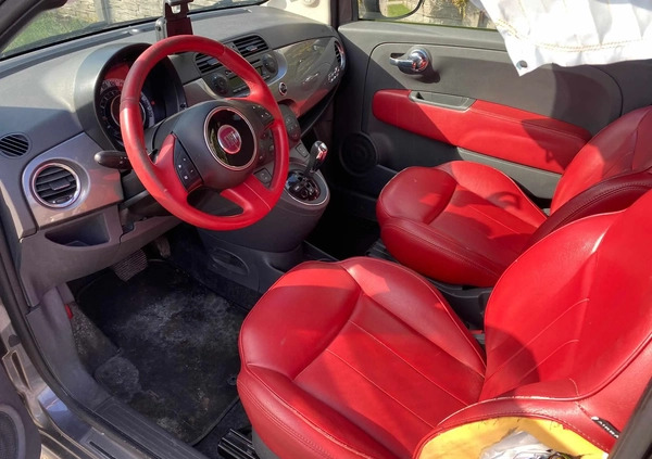 Fiat 500 cena 16400 przebieg: 130747, rok produkcji 2010 z Turek małe 191